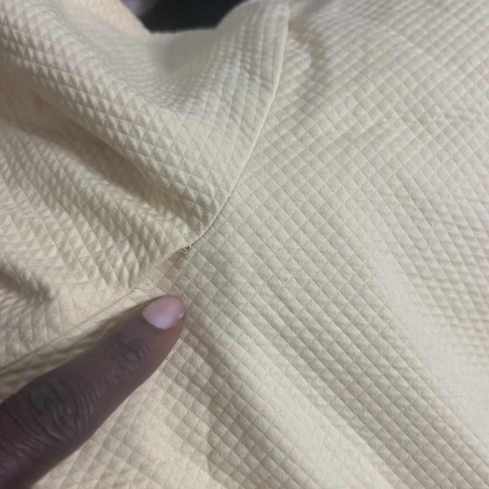 Eileen Fisher Yellow Blazer Size Medium Petite Ribbed Officewear - Picture 9 of 9